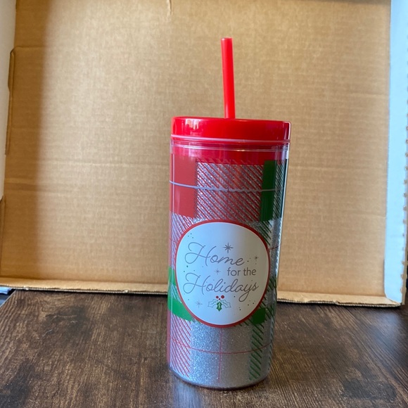 Other - Home for the Holidays Glitter Tumbler
